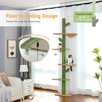 Arbre à chat cactus sol au plafond 275 cm — détail du couchage haut