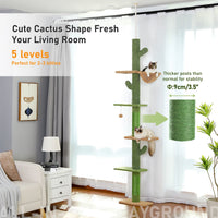 Arbre à chat cactus sol au plafond 275 cm — en situation dans un salon