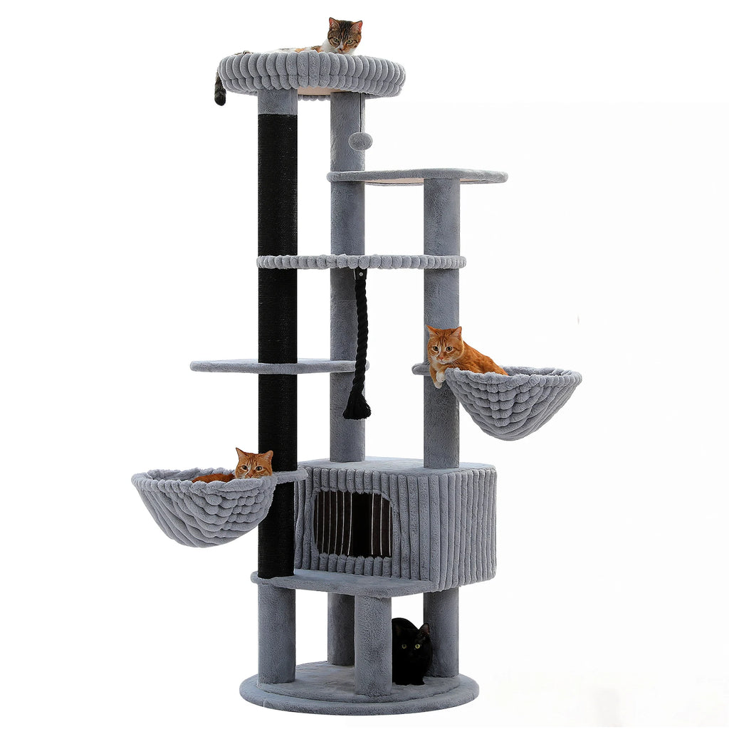 Arbre à Chat Géant Noir pour Gros Chat — Mammouth