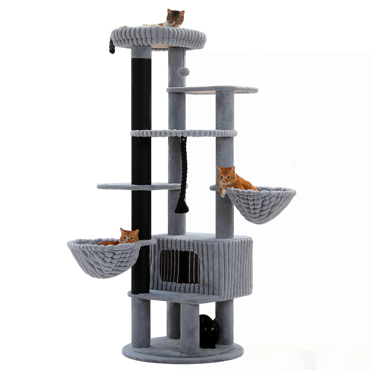 Arbre à Chat Blanc Géant 188 cm — Everest