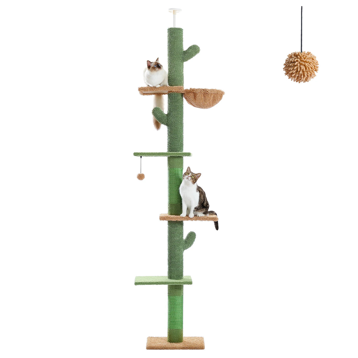 Arbre à chat sol au plafond noir et rouge — base de l'arbre à chat
