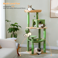 Arbre à chat cactus 6 niveaux — détail de la niche