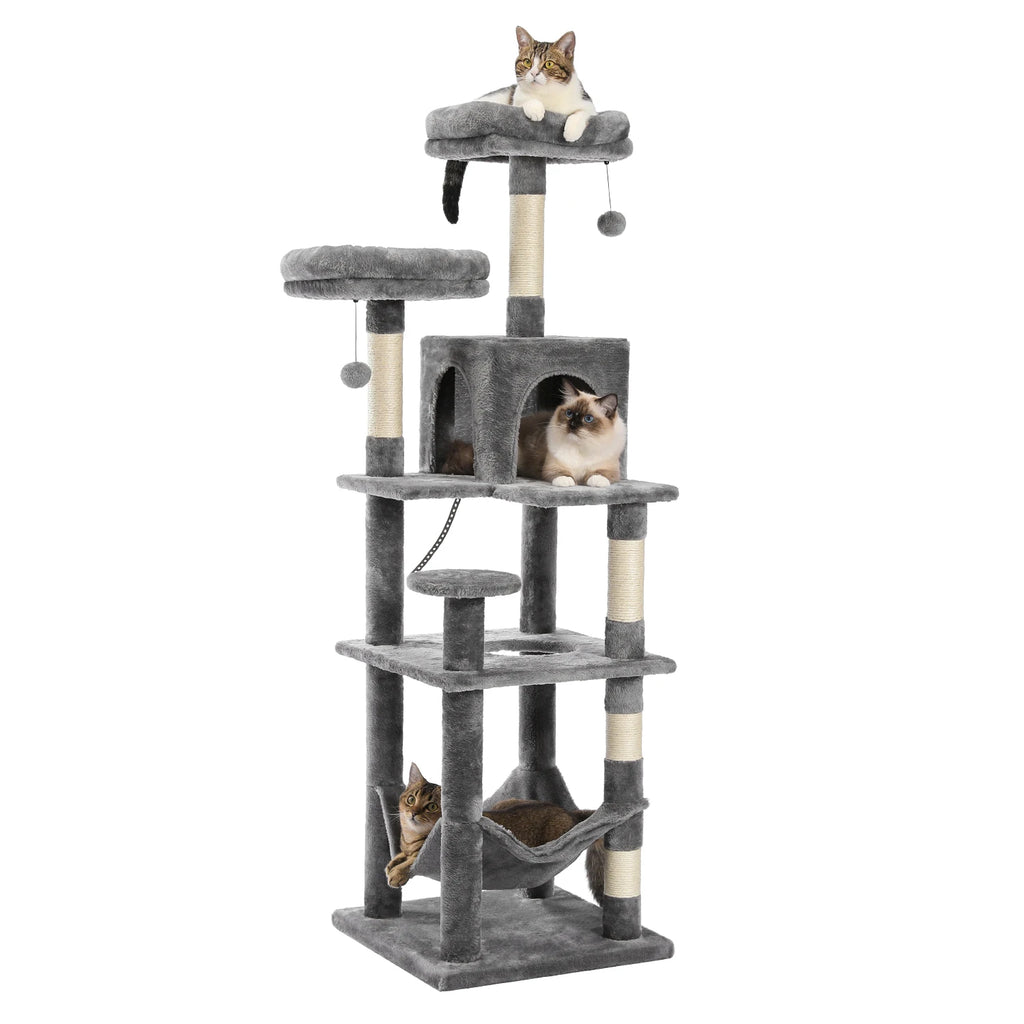 Arbre à Chat Beige à Niches Superposées — Épeautre