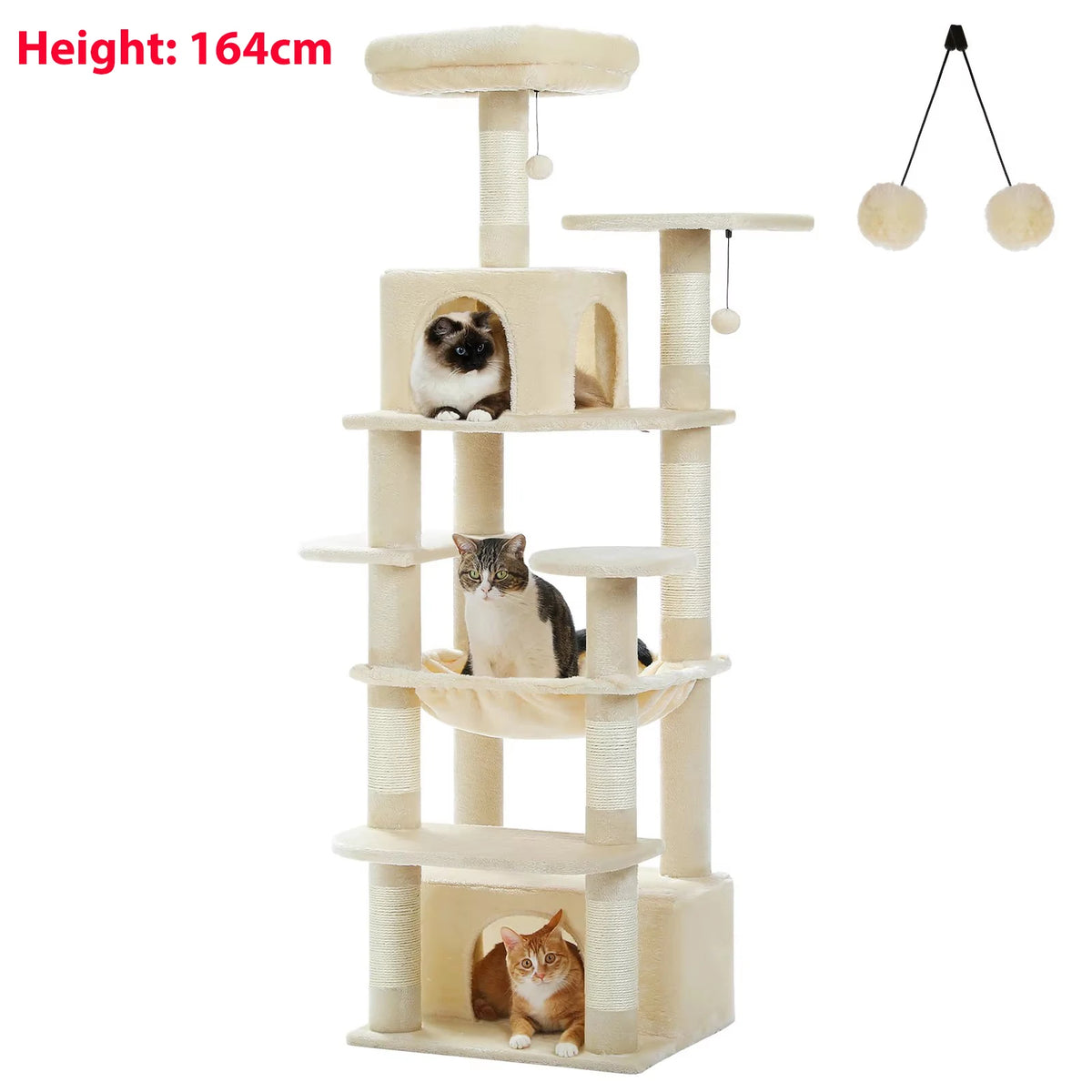 Arbre à Chat Gris Grande Taille — Sommet