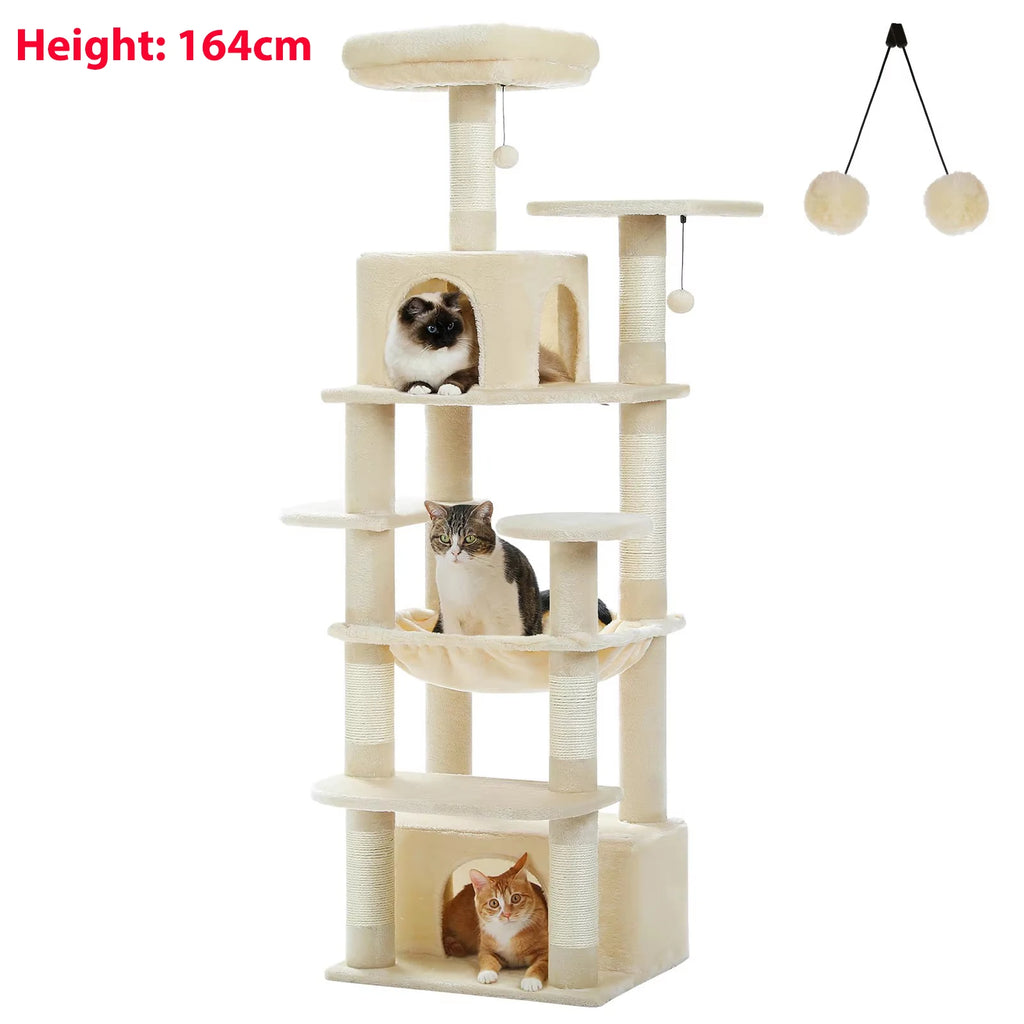 Arbre à Chat Rouge avec Hamac — Carmin