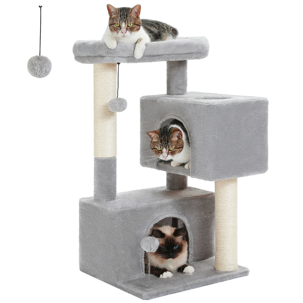 Petit arbre à chat anthracite — base de l'arbre à chat