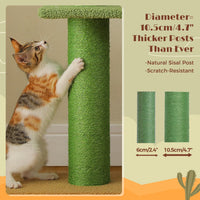 Arbre à chat cactus sol au plafond 229 cm — poteau en sisal naturel