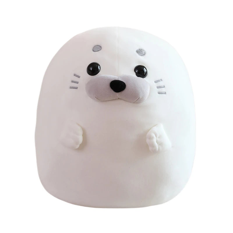 Down Cotton Squishy Seal Plush Pillow Stuffed Lying Standing Kawaii Animal Plushie Huggable Sleeping Companion Gift