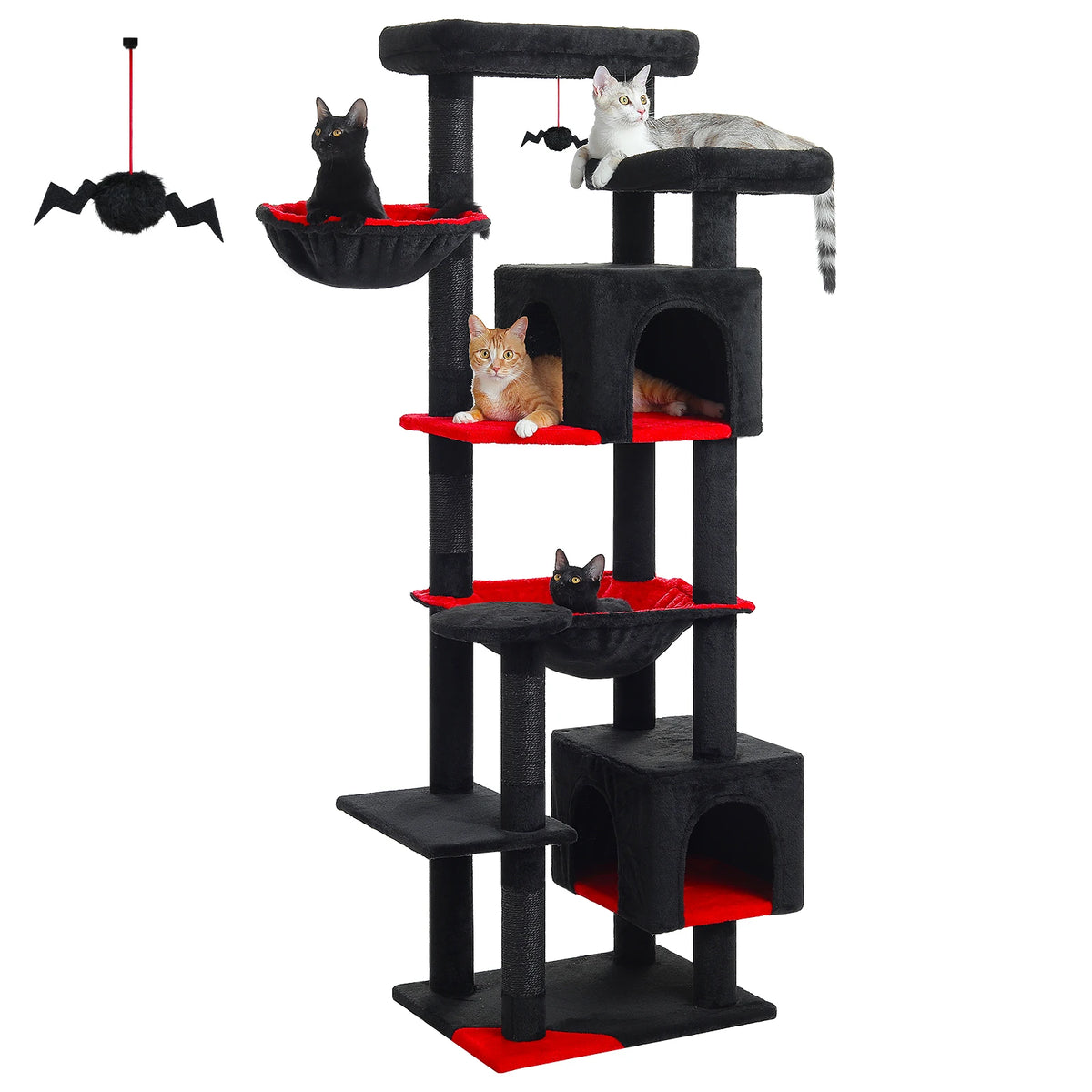 Arbre à chat vert XXL — dimensions