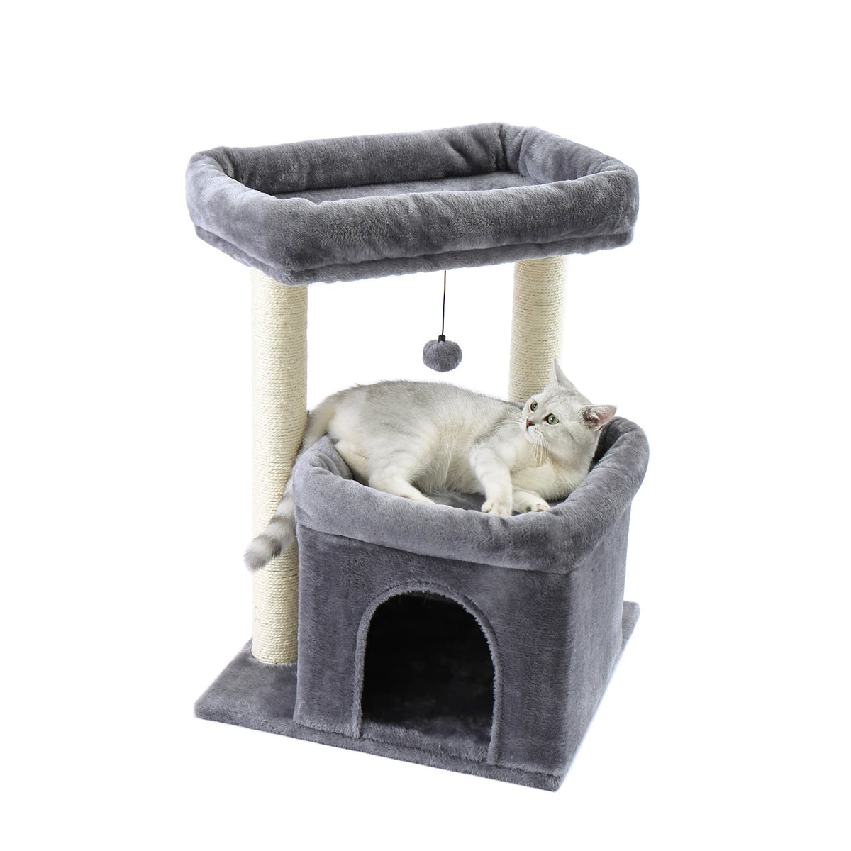 Arbre à chat senior beige — dimensions