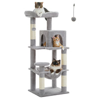 Arbre à chat rose 116 cm — détail des finitions