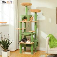Arbre à chat vert 184 cm — vue d'ensemble