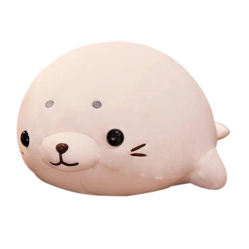 Down Cotton Squishy Seal Plush Pillow Stuffed Lying Standing Kawaii Animal Plushie Huggable Sleeping Companion Gift