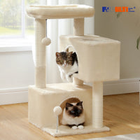 Petit arbre à chat anthracite — vu de trois quarts