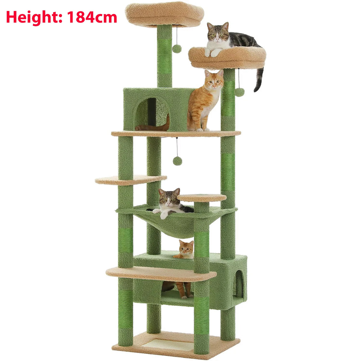 Arbre à Chat Noir avec Grande Niche — Corbeau